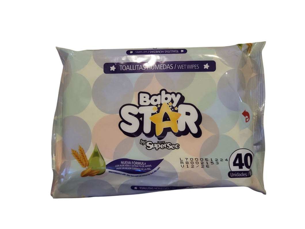 Toallas humedas Baby Star 40 unidades