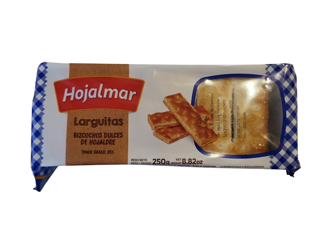 Bizcochos dulces de hojaldre Hojalmar larguitas 250g