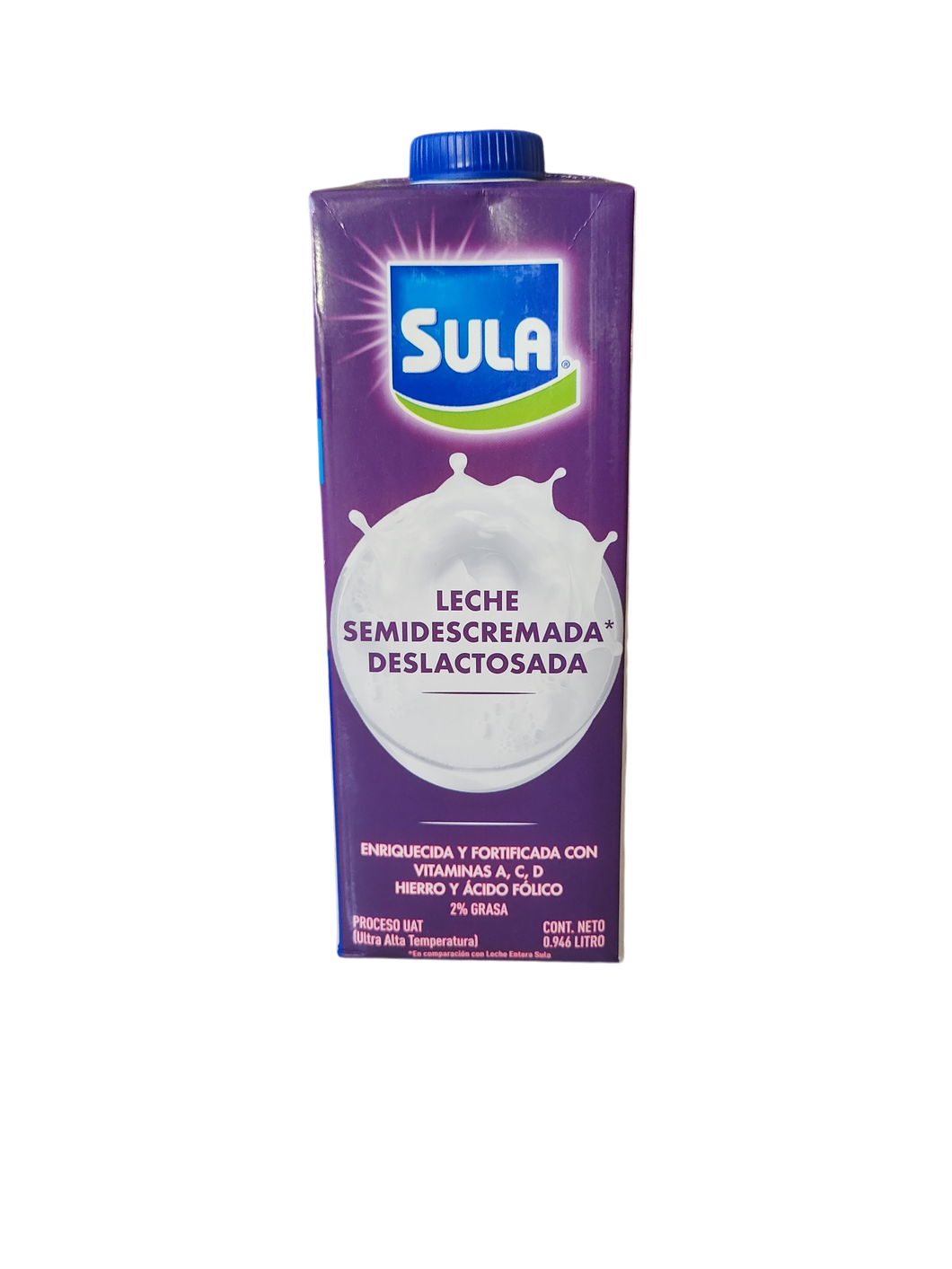 Leche semidescremada deslactosada caja sula 946ml