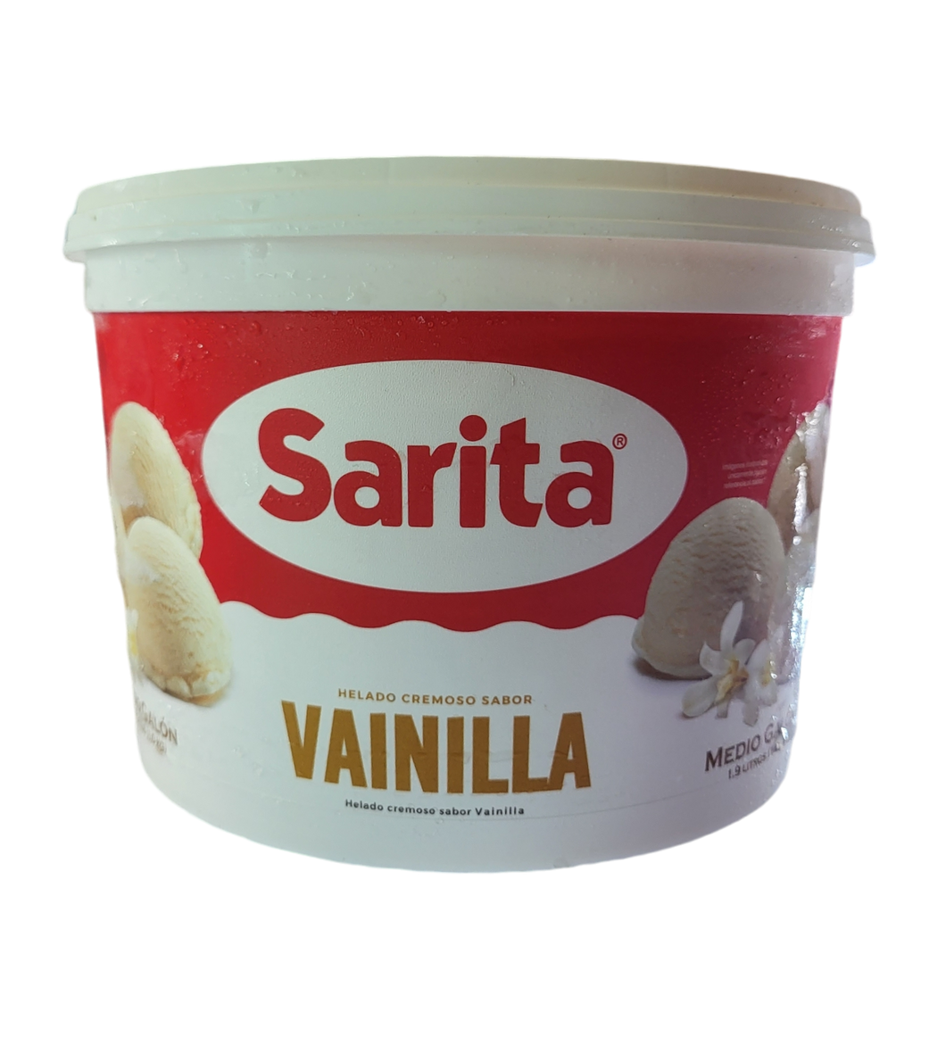 Helado Vainilla Sarita Medio Galon