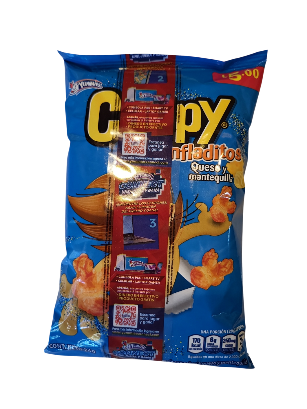 CAPPY INFLADITOS AZULES 24g
