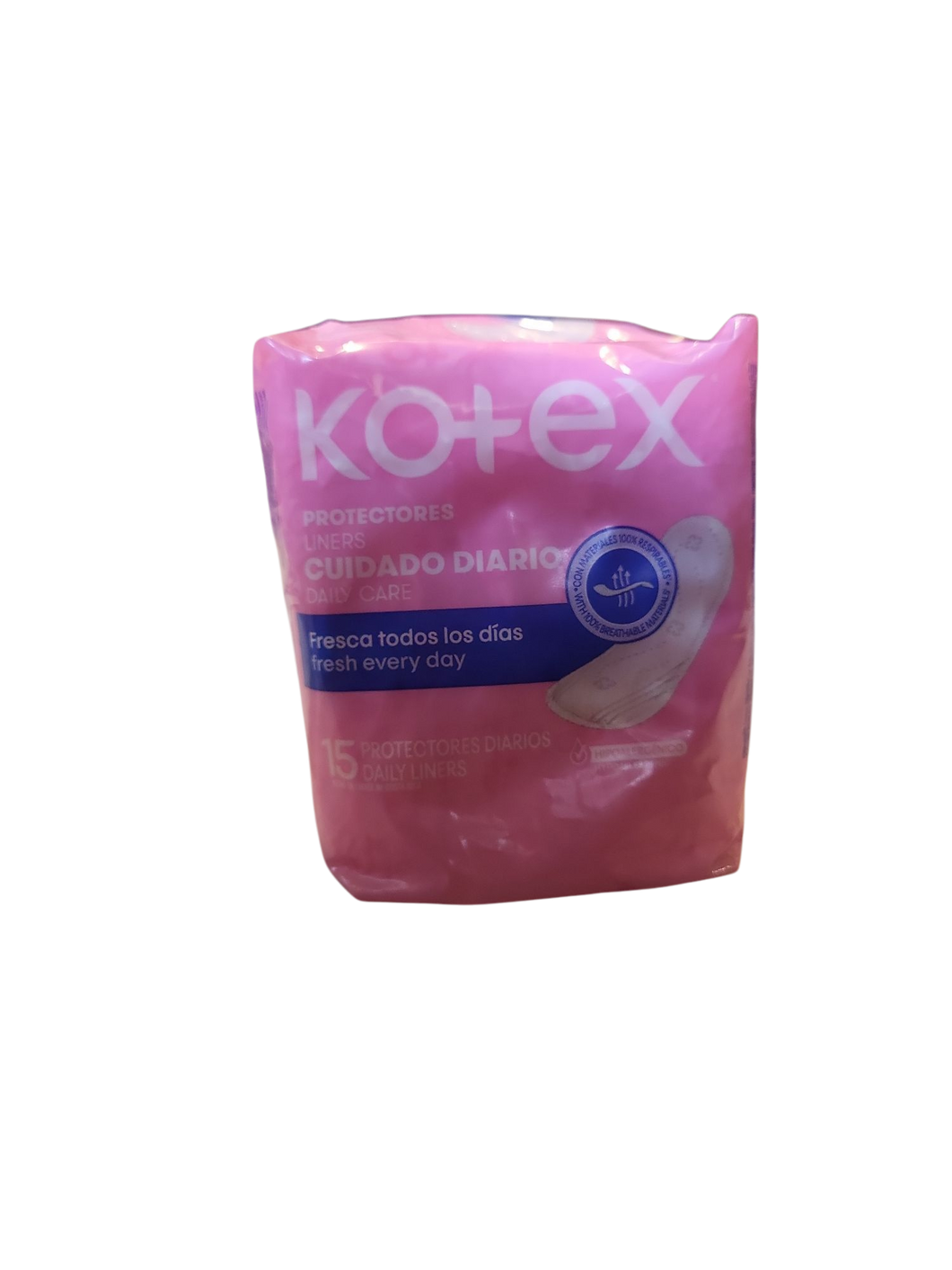 Protectores diarios Kotex 15 unidades