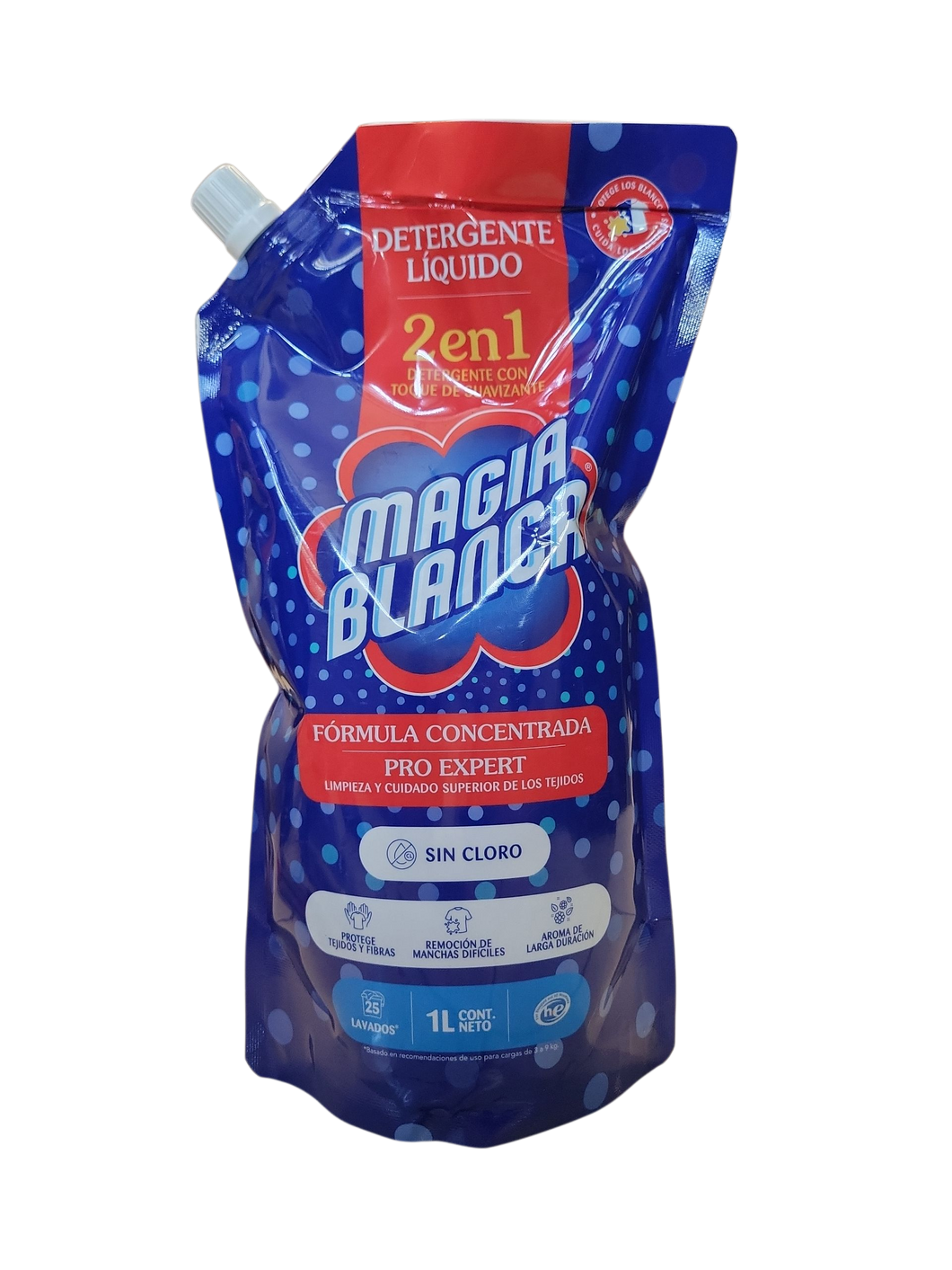 Detergente liquido magia blanca 1L