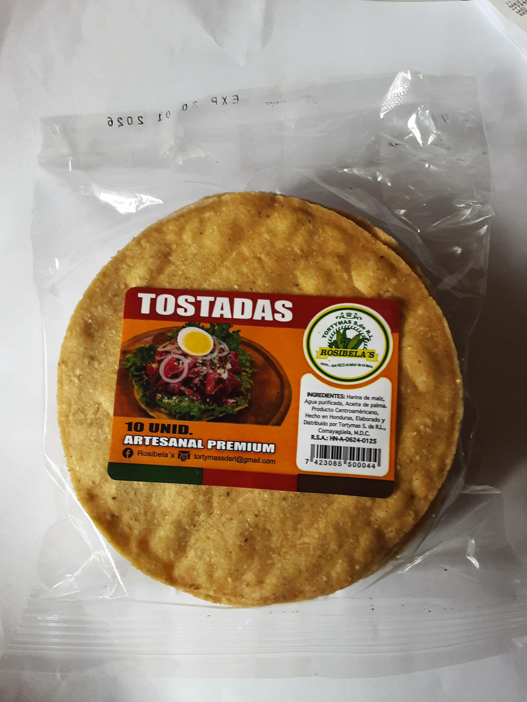 TORTILLAS TOSTADAS 10 UNIDADES