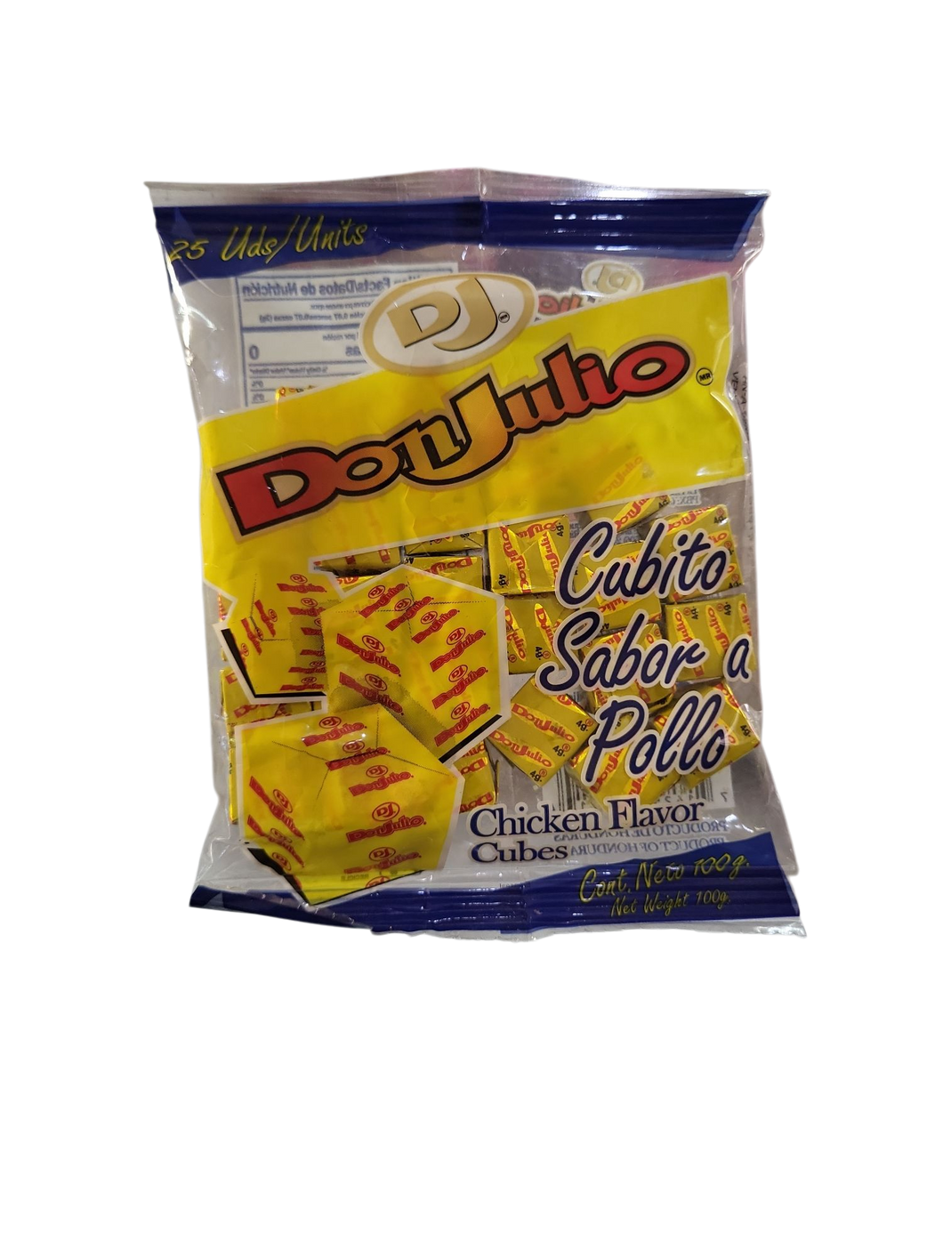 Cubitos de pollo don julio 25