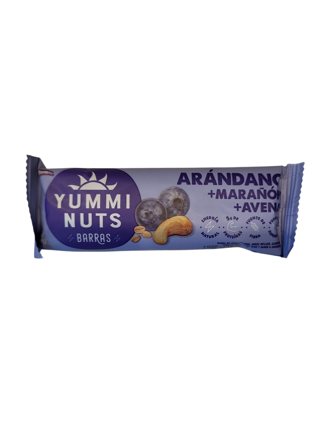 yummi nuts barras sabor arandano