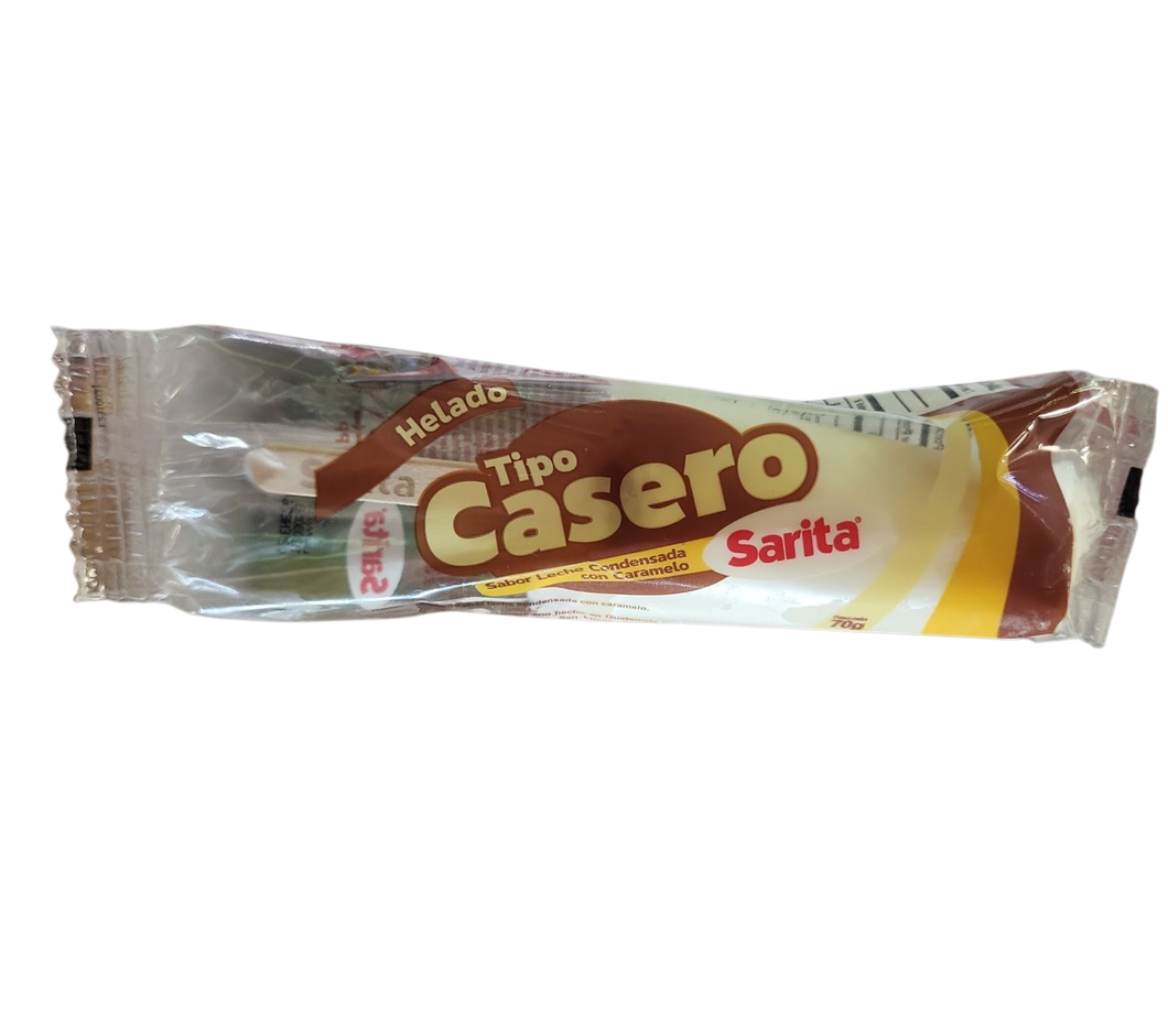 Helado tipo casero Sarita Caramelo