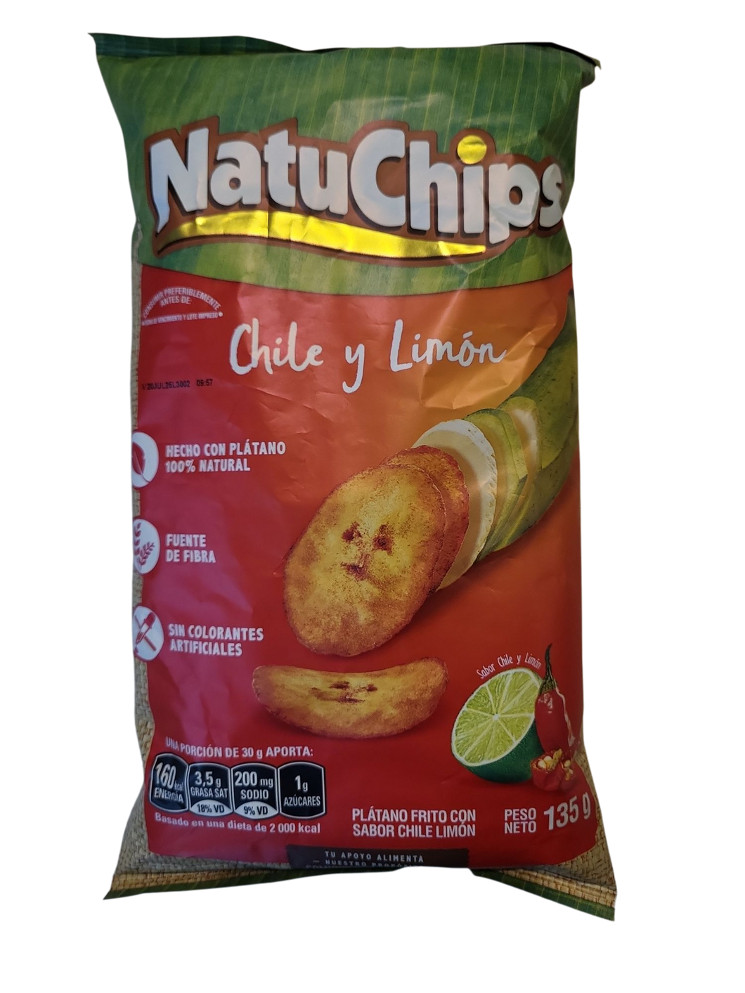 Natuchips Chile Limon Grande 135G