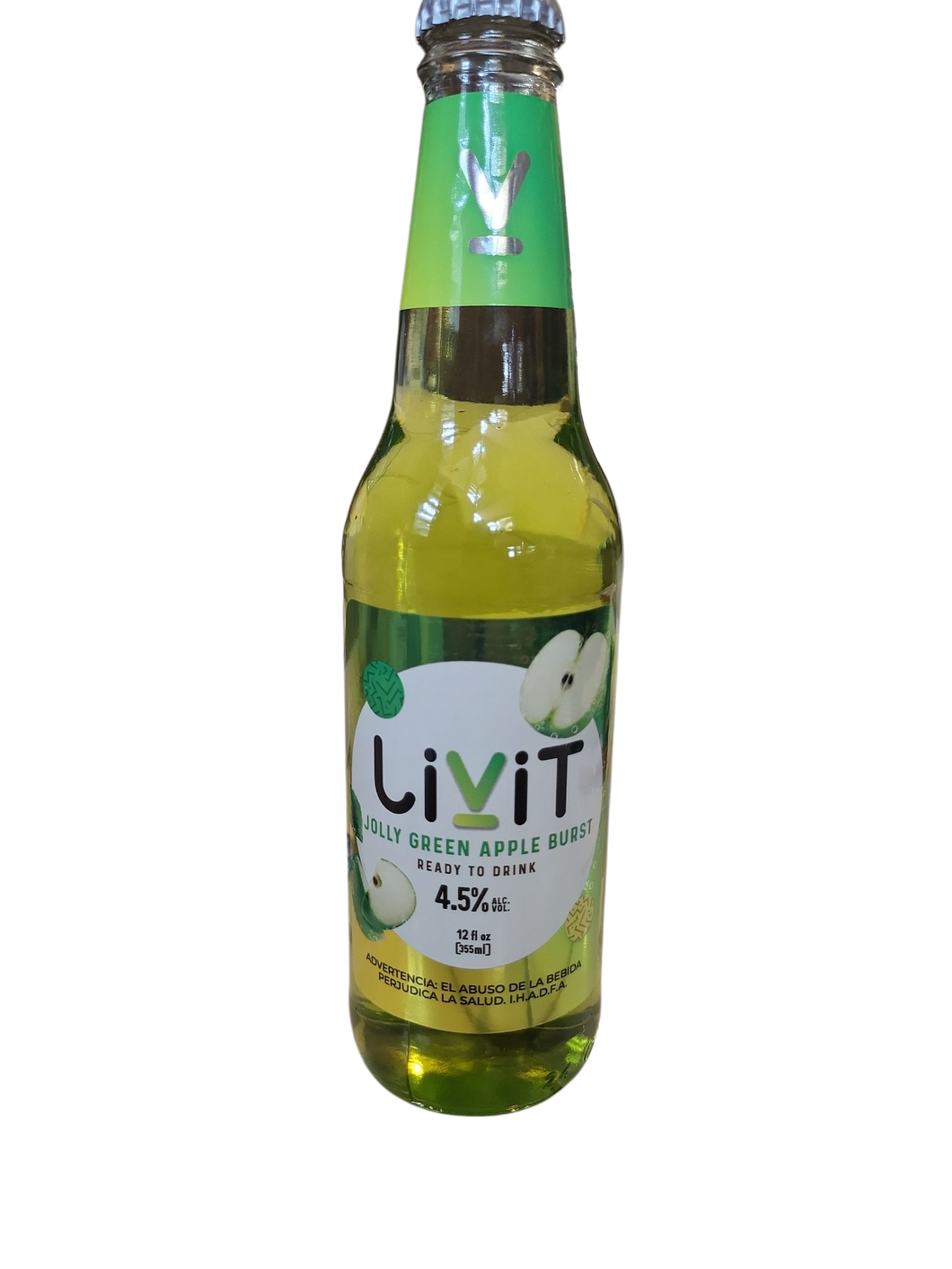 Bebida alcoholica preparada Livit green apple 355ml