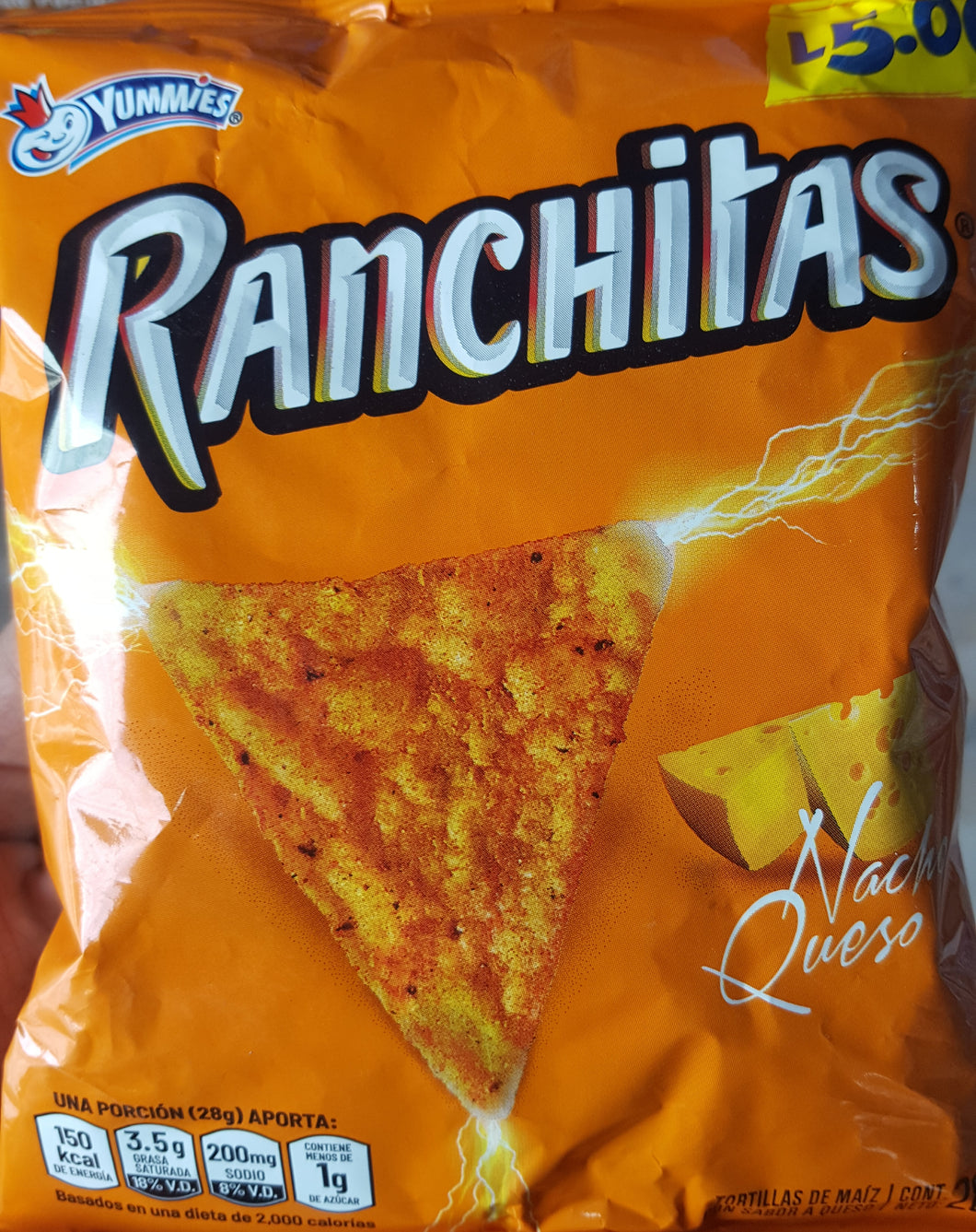 Ranchitas nacho queso 28g