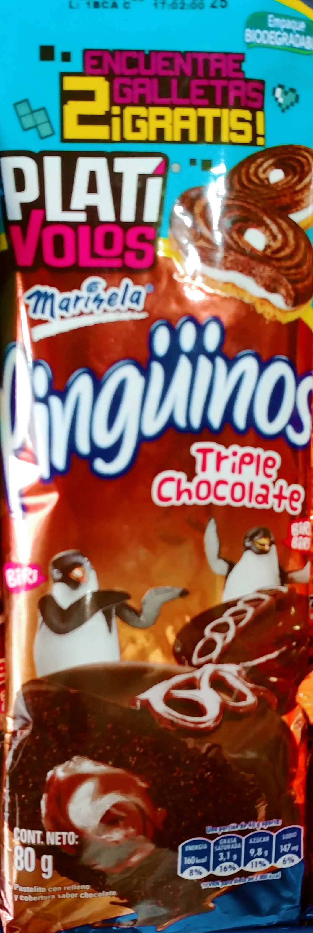 PINGuiNOS TRIPLE CHOCOLATE MARINELA 80g