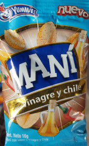 Yummi nuts MANI CON VINAGRE Y CHILE YUMMIES 16G