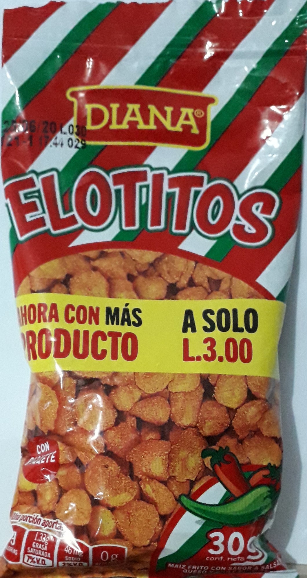 ELOTITOS CON CHILE DIANA 30G