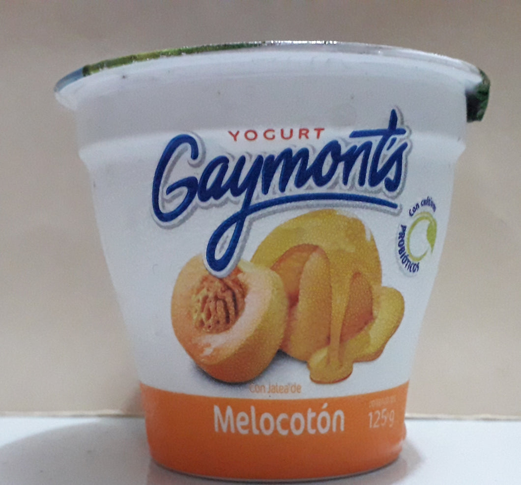 Yogurt de melocoton Gaymont 125g