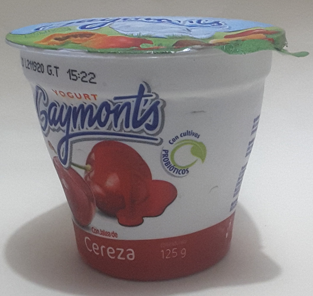 Yogurt de cereza Gaymont 125g