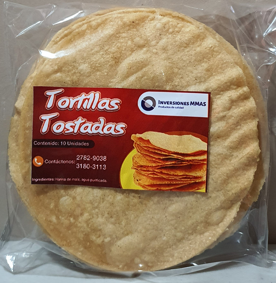 TORTILLAS TOSTADAS 10 UNIDADES