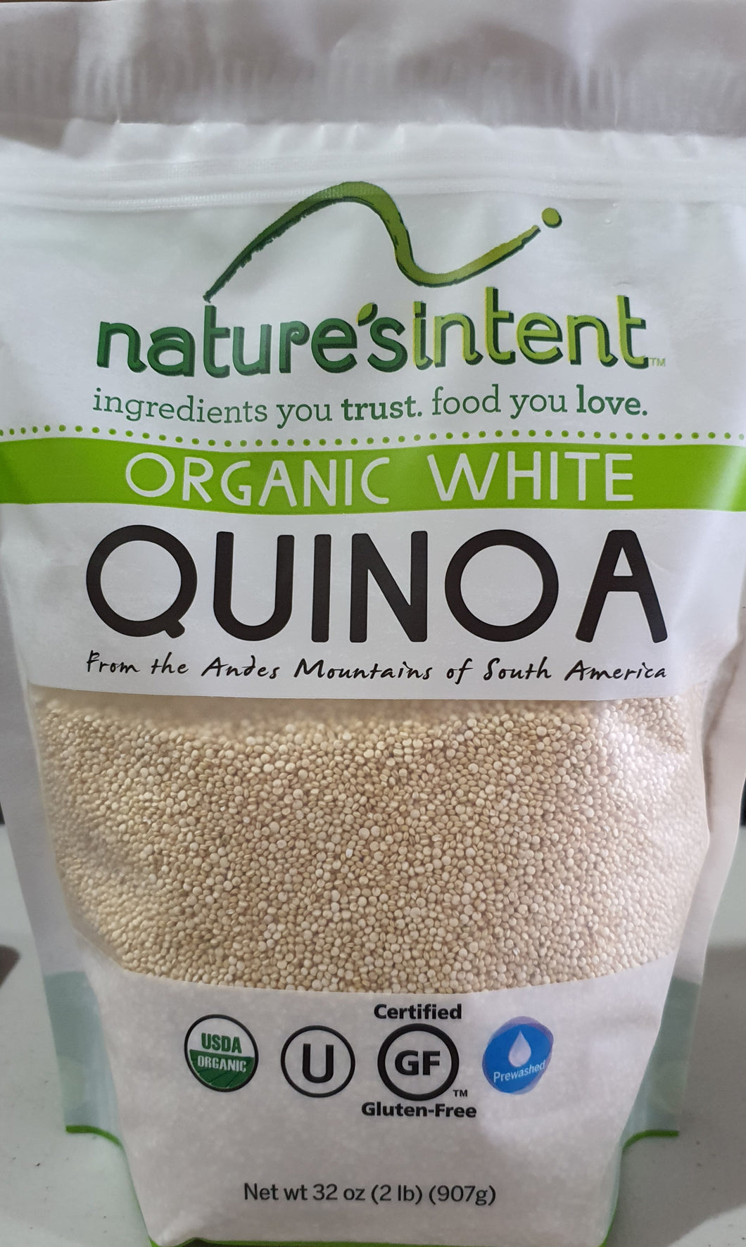 QUINOA ORGANIC WHITE NATURE'S INTENT 907 G