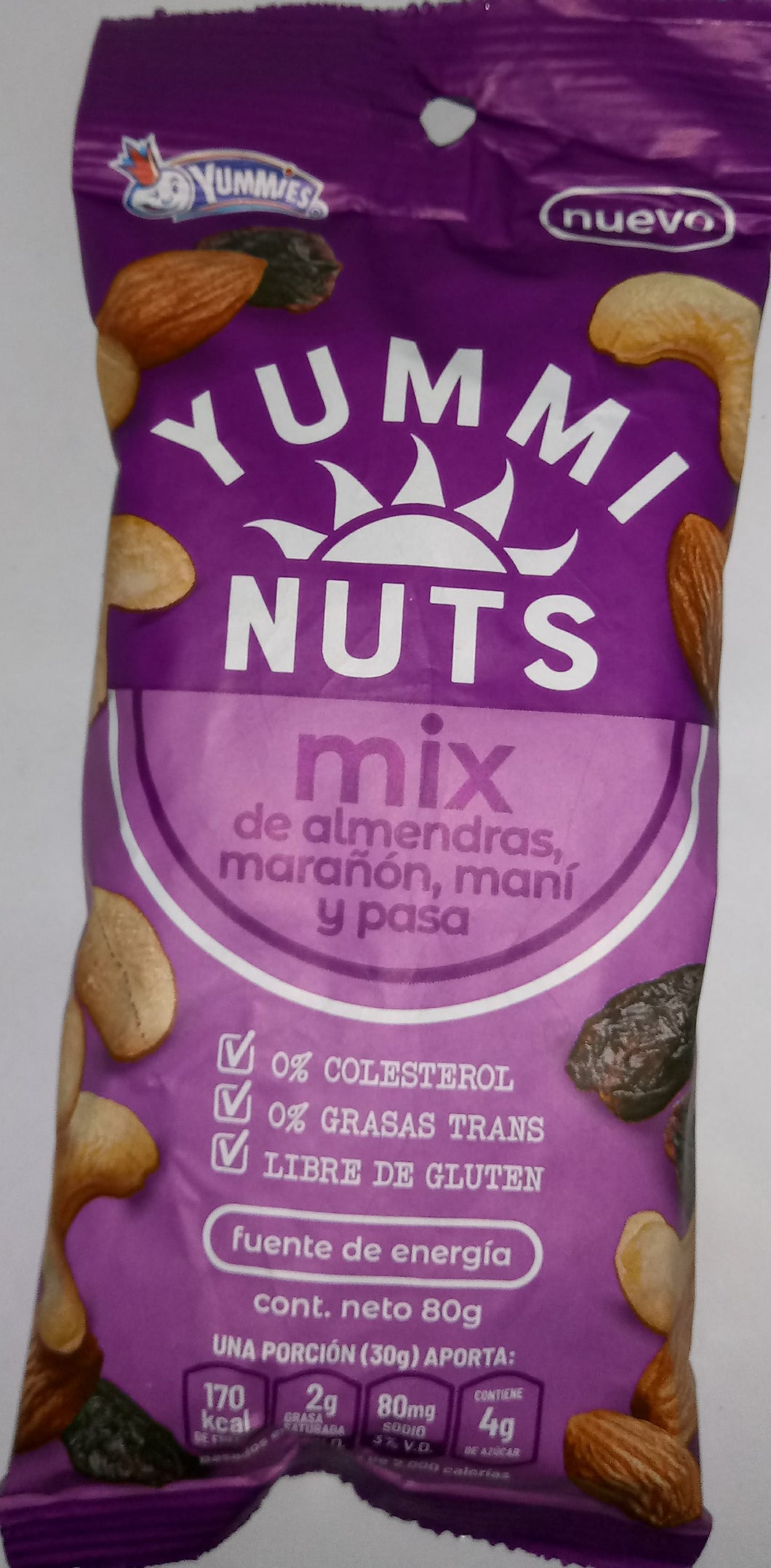 Semillas y pasas Yummi Nuts 80g