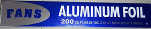 Papel aluminio Fans 200 pies