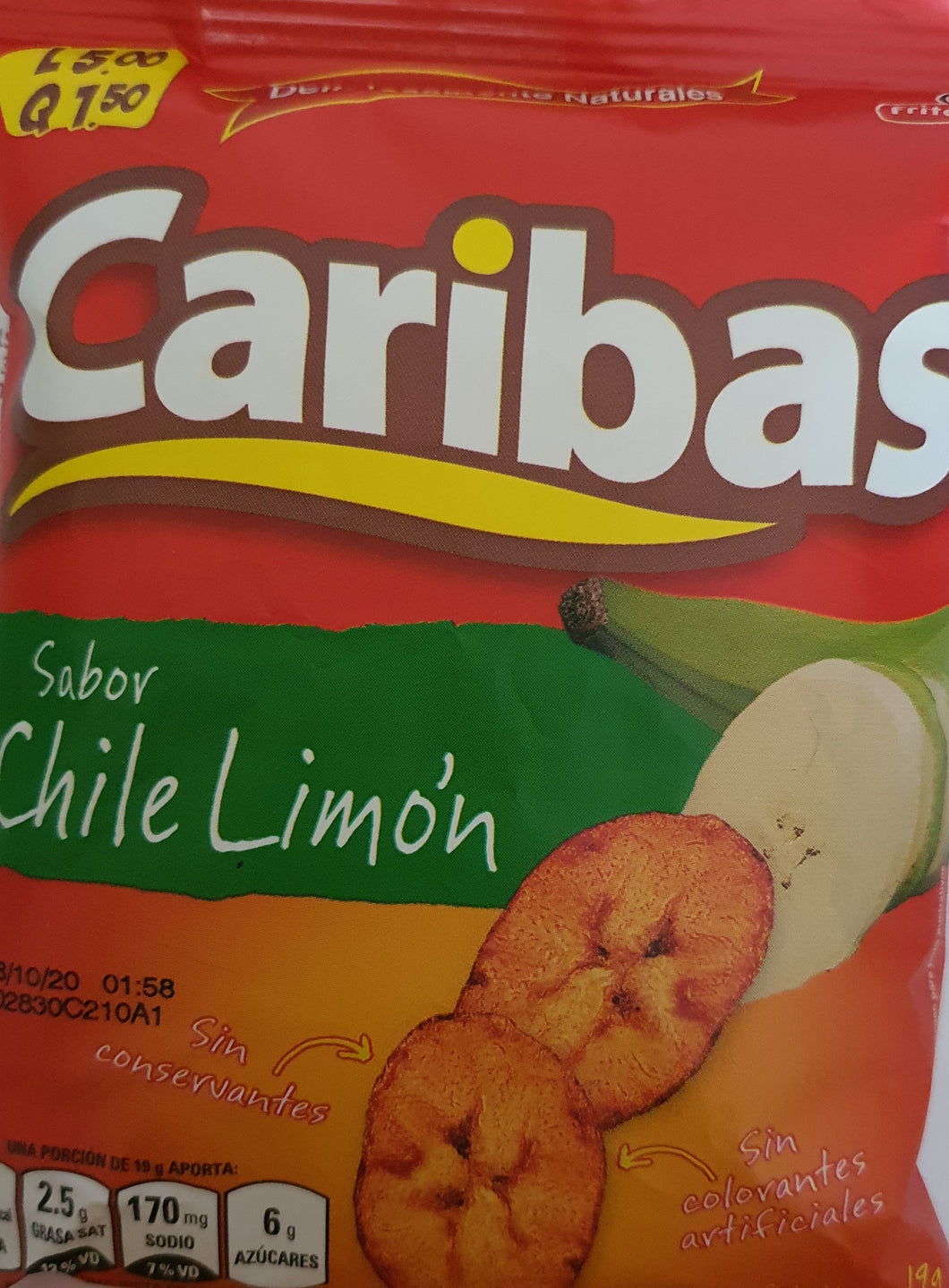 Caribas Chile Limon 19 g