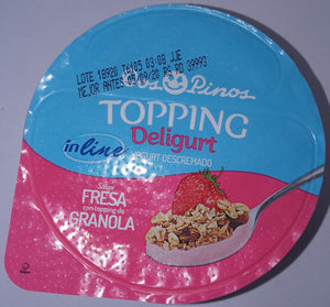 Yogurt fresa y granola Dos pinos 170g