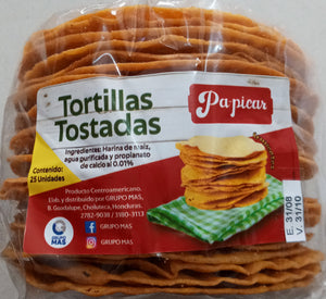 Tortillas tostadas 25 und