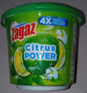 Jabon para trastes Zagaz citrus power 850g