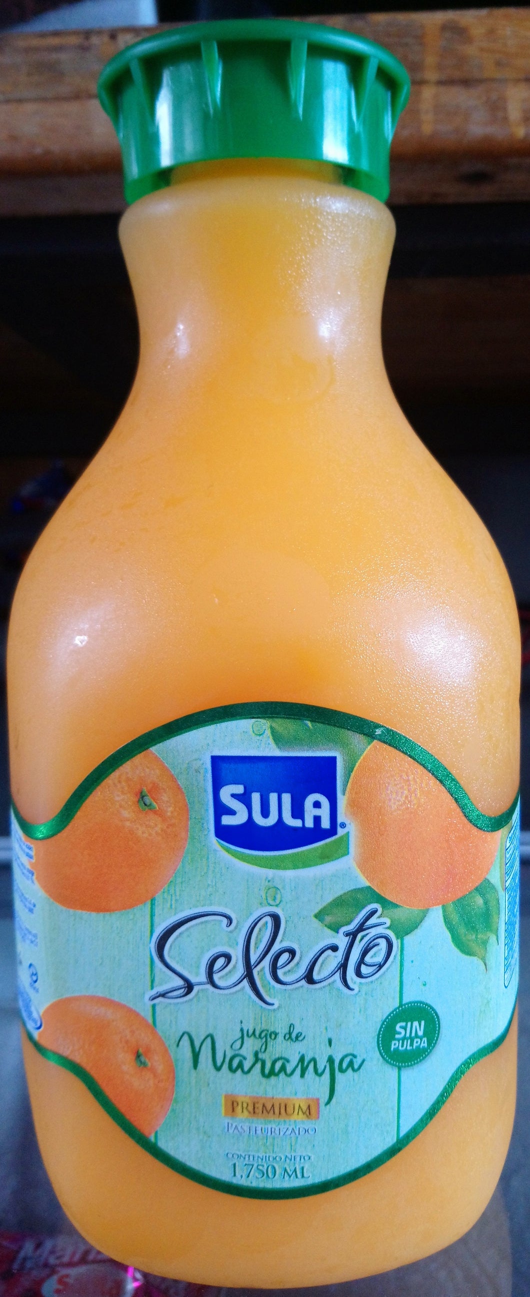 Jugo de Naranja Selecto Sula sin pulpa 1.750L