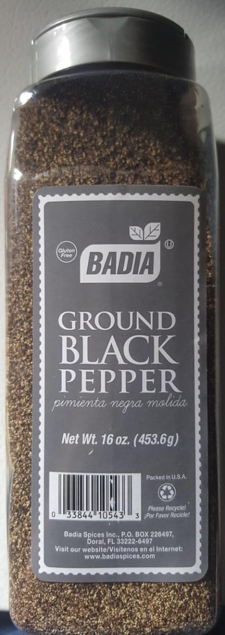 GROUND BLACK PEPPER BADIA