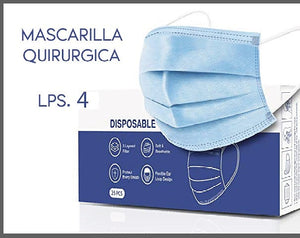 Mascarilla Quirurgica 4 capas