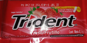 Chicle Trident Fresa 8.5g