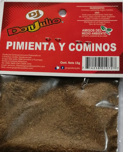Pimienta y cominos en bolsita don julio