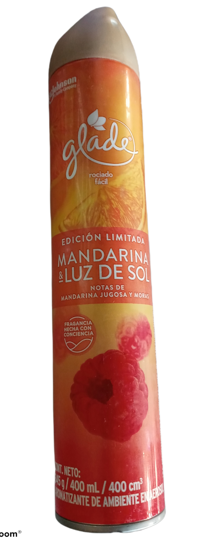 Glade mandarina y luz de sol 400ml