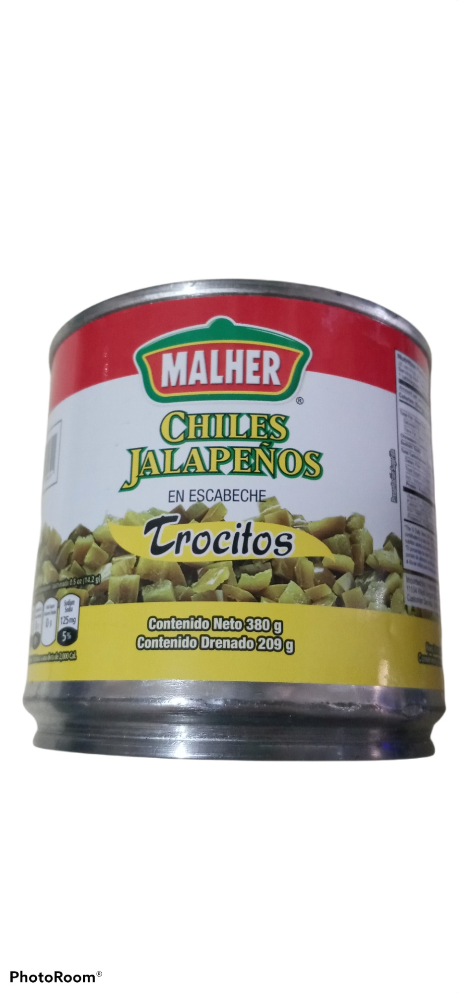 Chile jalapeño malher trocitos 380g