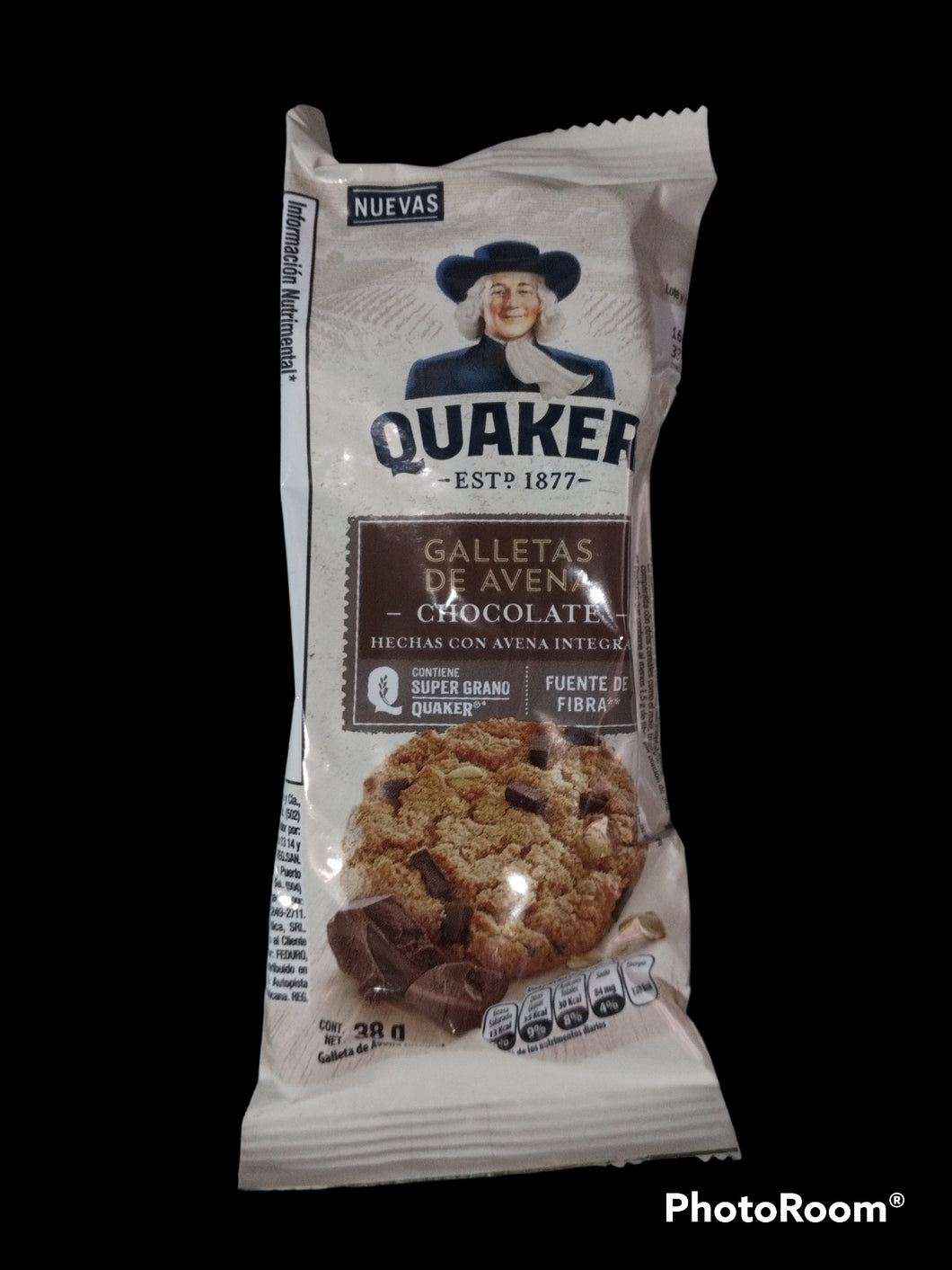 Galleta de avena con chocolate quaker 38g